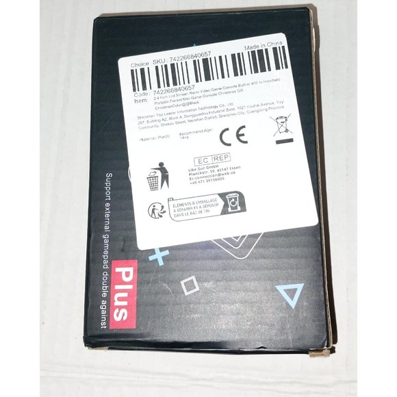 Game Box Plus Handheld 400 Game System Portable Arcade - Picture 2 of 3